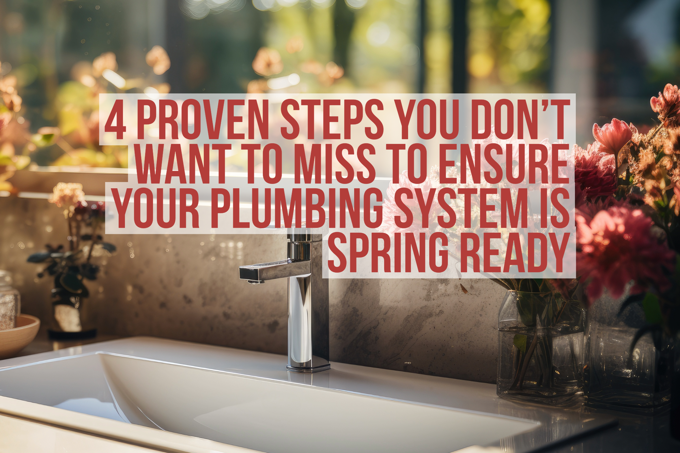 Steps you can take to ensure your plumbing system is spring ready.